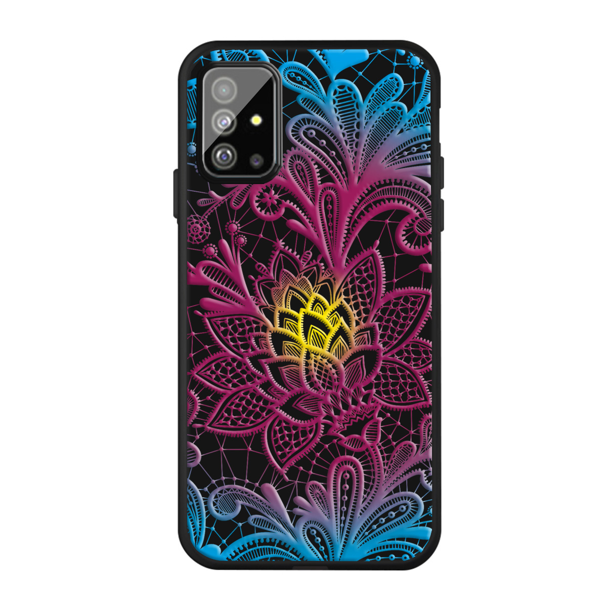 

Pattern Printing Matte TPU Case for Samsung Galaxy A51 SM-A515 - Rose Flower, Galaxy A51 4G