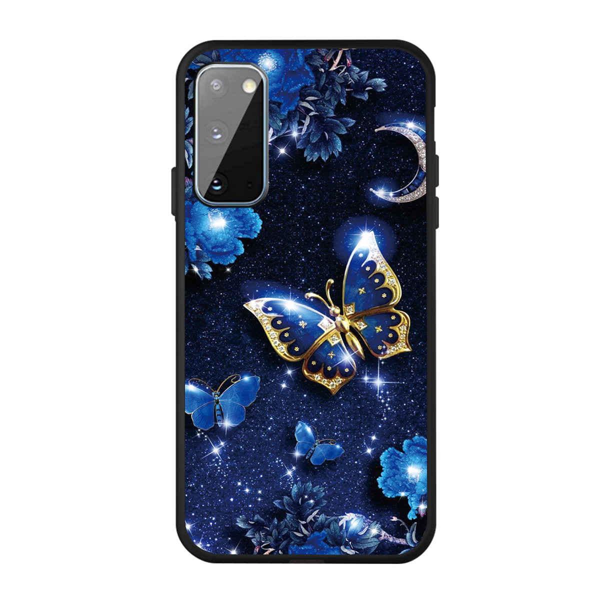 

Matte Pattern Printing TPU Phone Case Cover for Samsung Galaxy A41 (Global Version) - Butterflies, Galaxy A41 (Global Version)