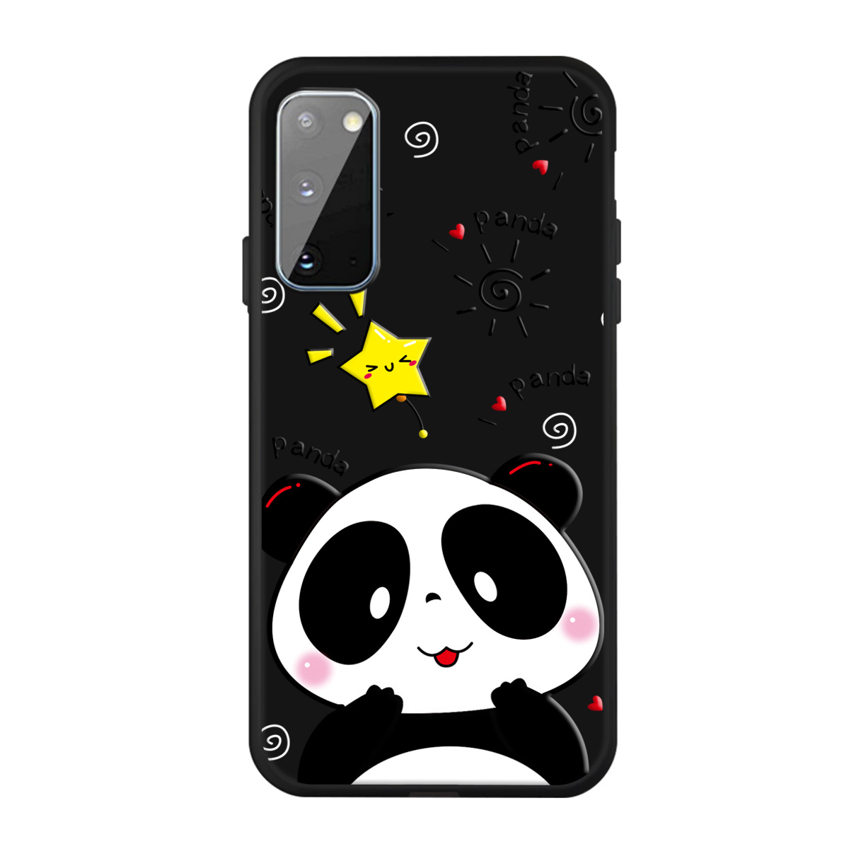 

Matte Pattern Printing TPU Phone Cover for Samsung Galaxy S20 - Panda, Galaxy S20
