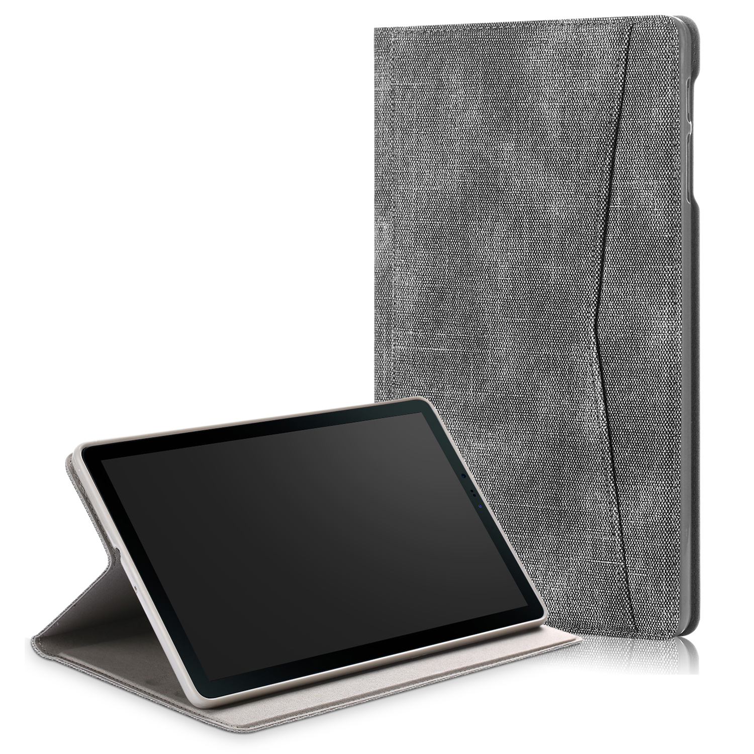 

Бизнес Стиль PU Кожи + TPU Планшетный Чехол Для Samsung Galaxy Tab A 10.1 (2019) T510 T515 - Серый, Galaxy Tab A 10.1 (2019)