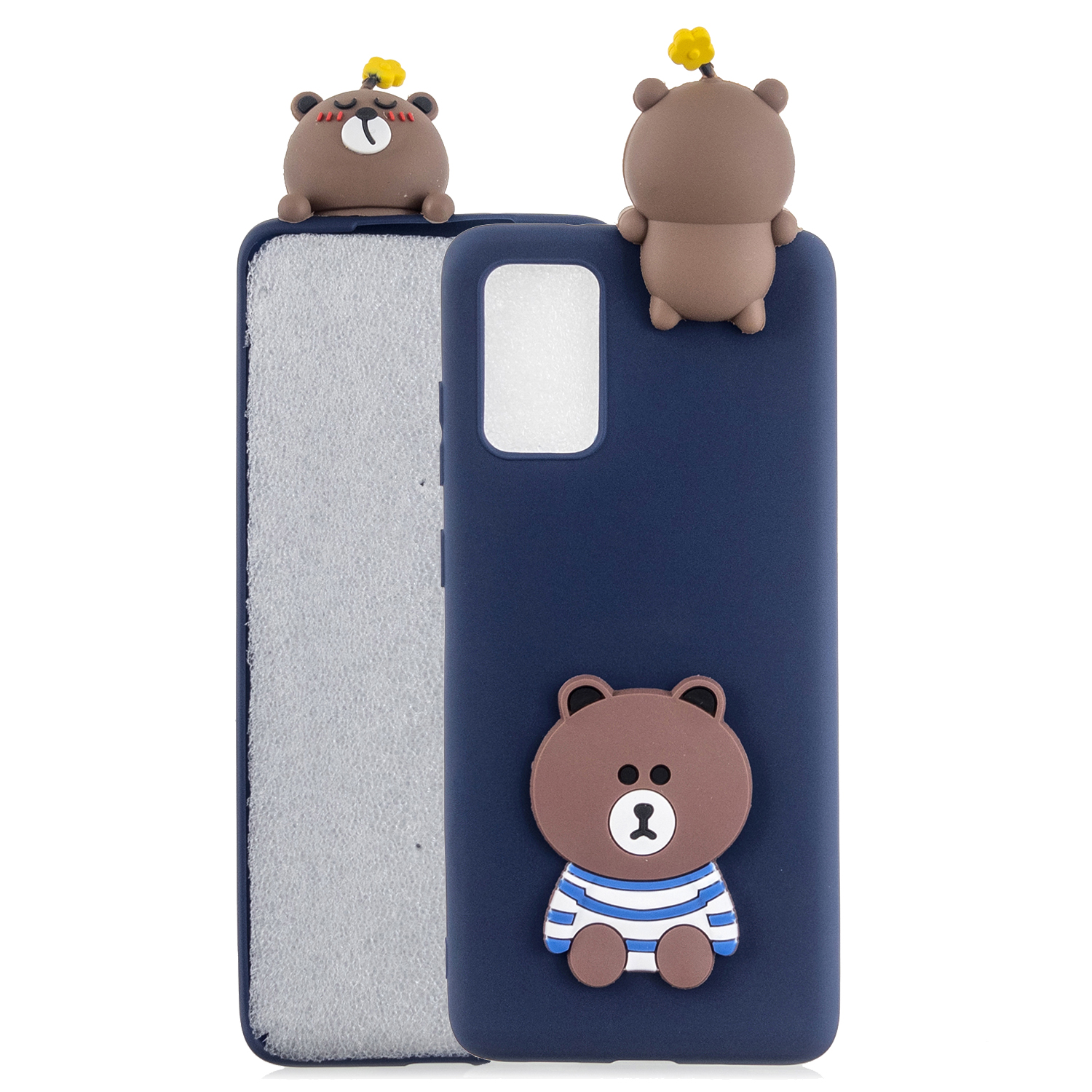 

3D Doll Decor Soft TPU Phone Cover for Samsung Galaxy A41 (Global Version) - Bear, Galaxy A41 (Global Version)
