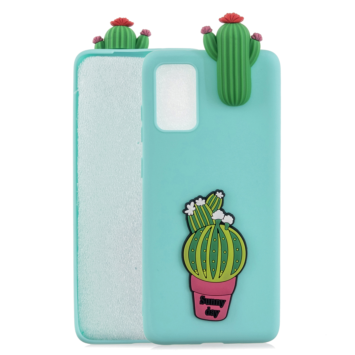 

3D Doll Decor Soft TPU Phone Cover for Samsung Galaxy A41 (Global Version) - Cactus, Galaxy A41 (Global Version)
