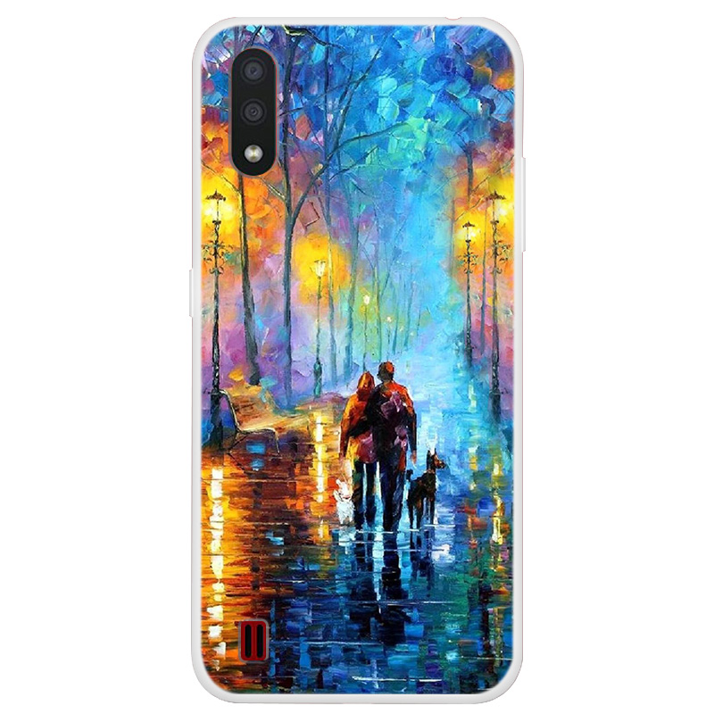 

Шаблон Печать Мягкий TPU Задний Чехол Для Samsung Galaxy A01 - Любитель И Собака, Galaxy A01