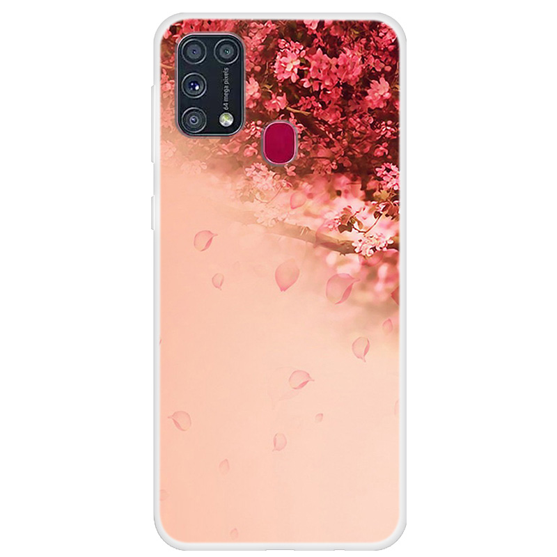 

Pattern Printing Soft TPU Phone Cover for Samsung Galaxy M31 - Flower, Galaxy M31