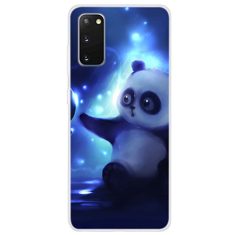 

Clear Pattern Printing Soft TPU Back Shell for Samsung Galaxy S20 - Panda, Galaxy S20