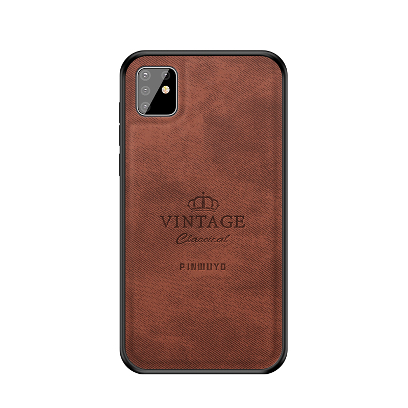 

PINWUYO Honorable Series for Samsung Galaxy A81/Note 10 Lite Shockproof Shell - Brown, Galaxy A81