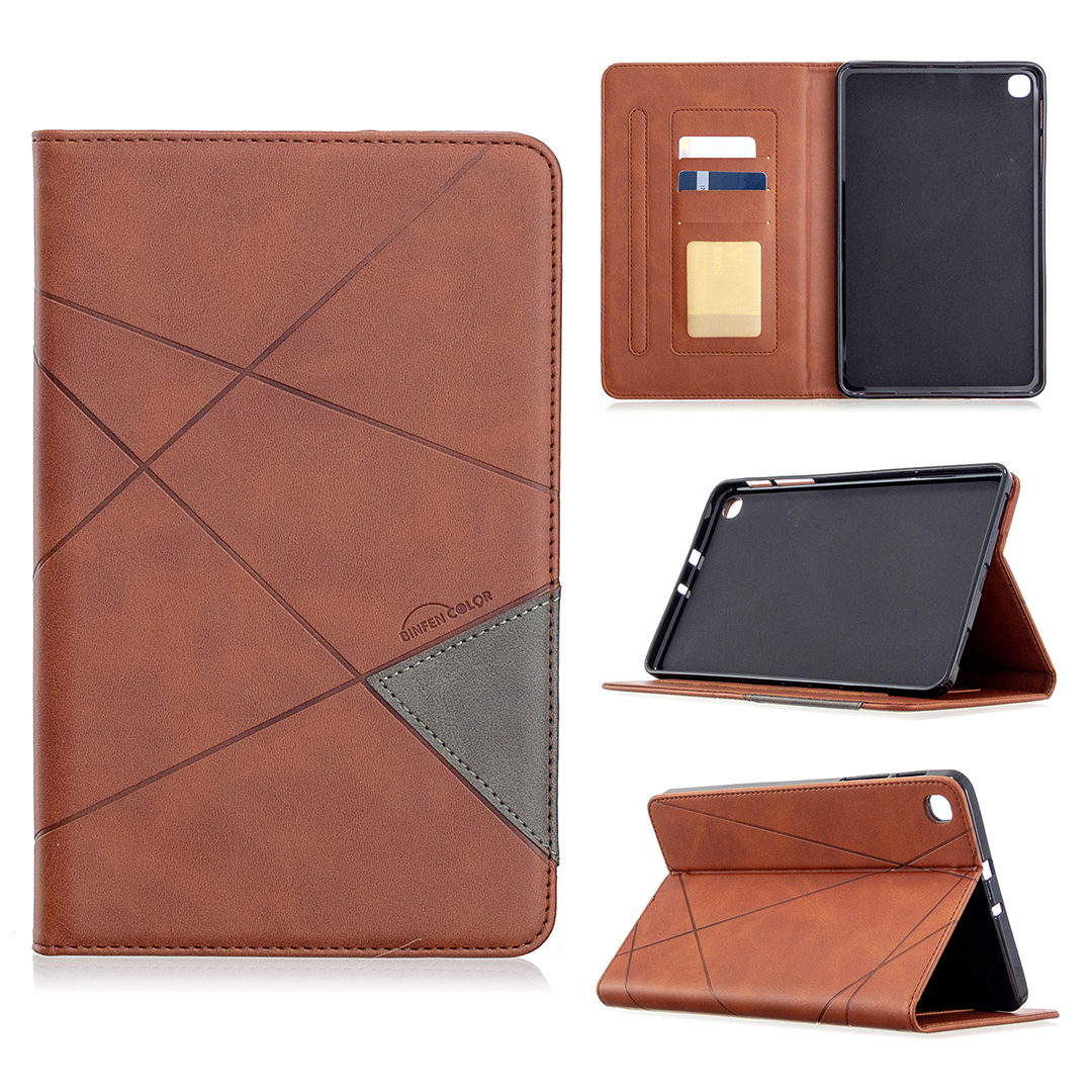 

Geometric Pattern Stand Leather Smart Case for Samsung Galaxy Tab A 8.4 (2020) T307 - Coffee, Galaxy Tab A 8.4 (2020)