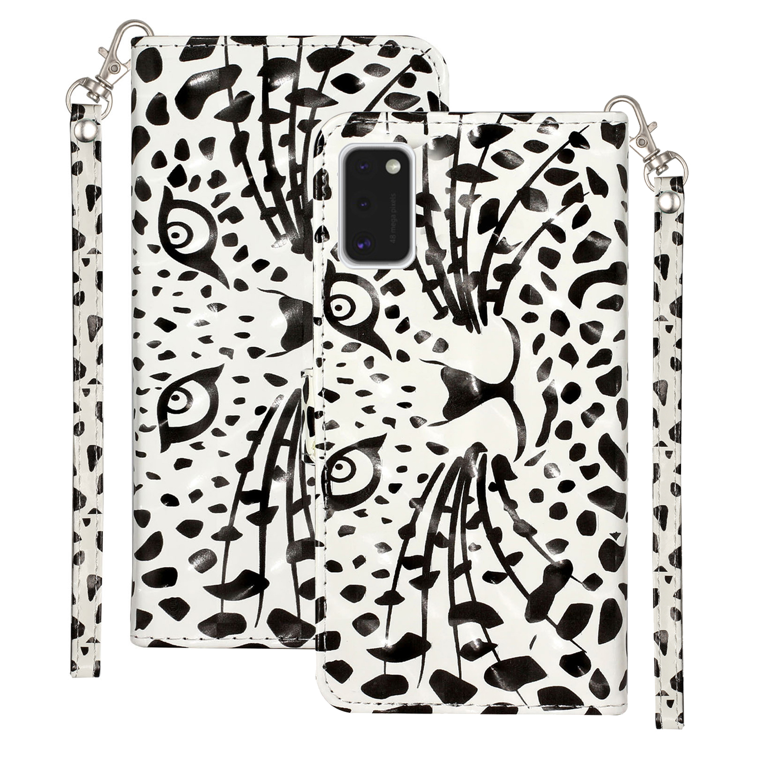 

Light Spot Decor Patterned Leather Wallet Case for Samsung Galaxy A41 (Global Version) - Animal, Galaxy A41 (Global Version)
