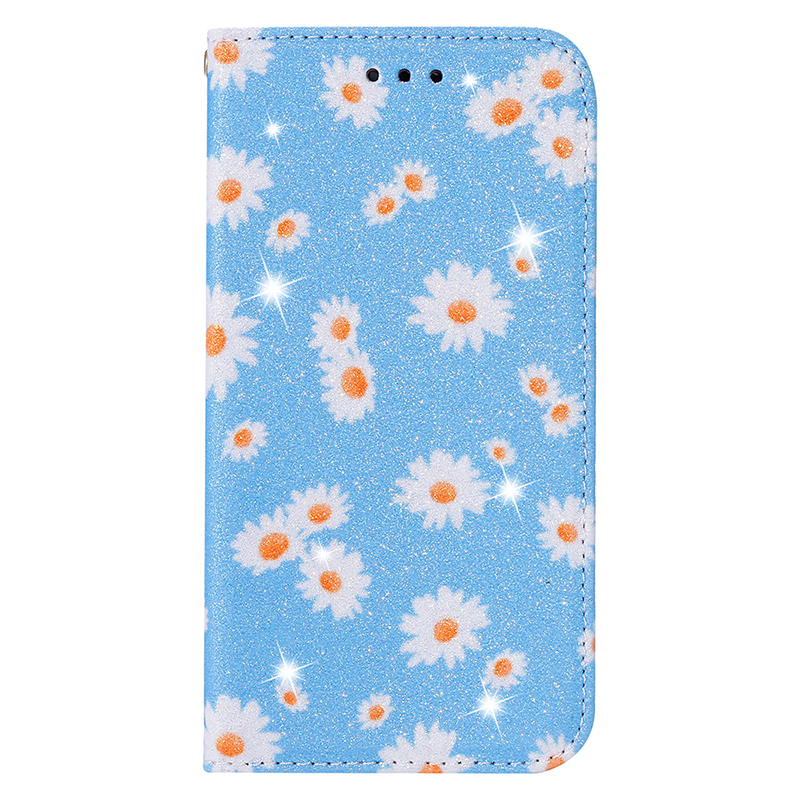 

DAISY Pattern Flash Powder Holder Holder Cover Cover Для Samsung Galaxy M31 - Синий, Galaxy M31