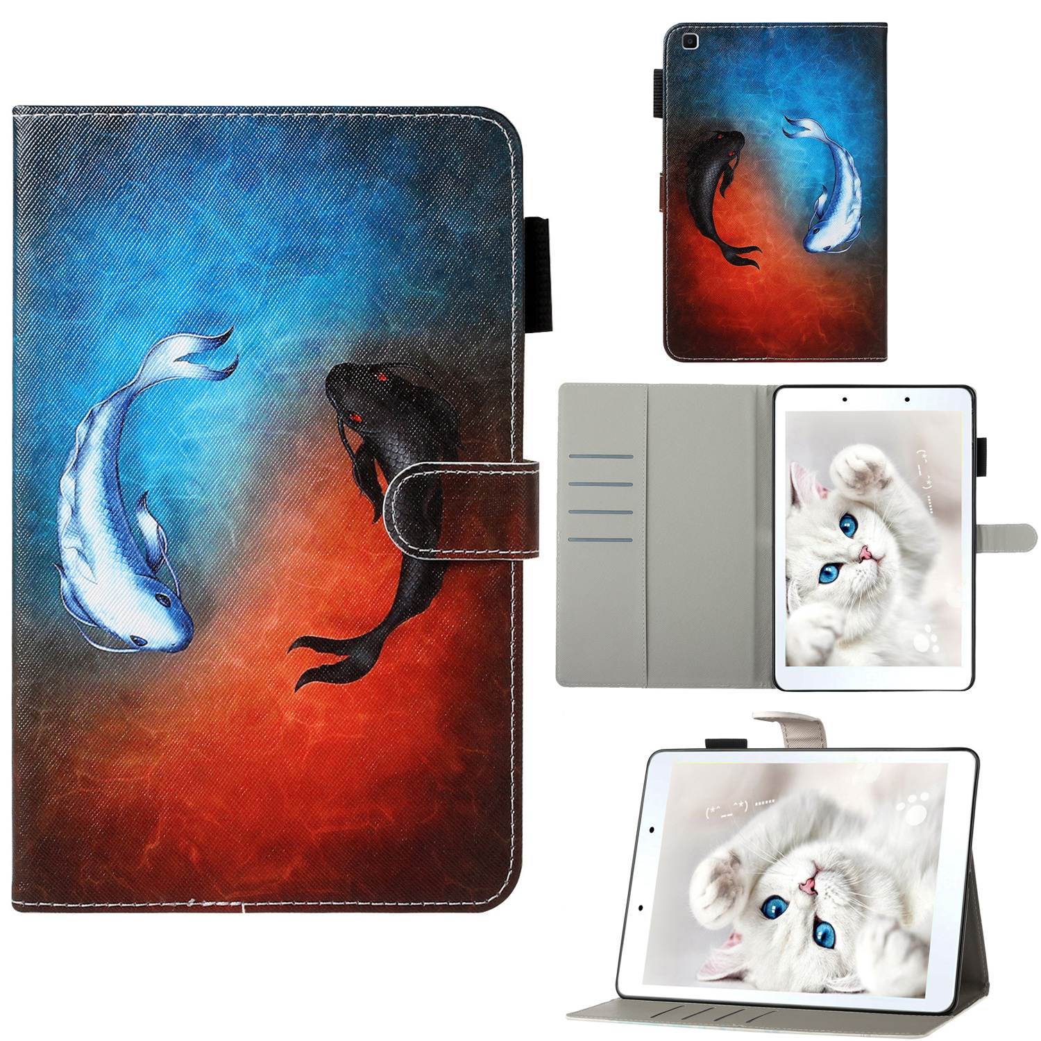

Pattern Price Cover Flip Кожаный Кошелек Стенд Для Samsung Galaxy Tab A 8.0 Wi-Fi (2019) SM-T290 - Кот, Galaxy Tab A 8.0 Wi-Fi (2019) T290