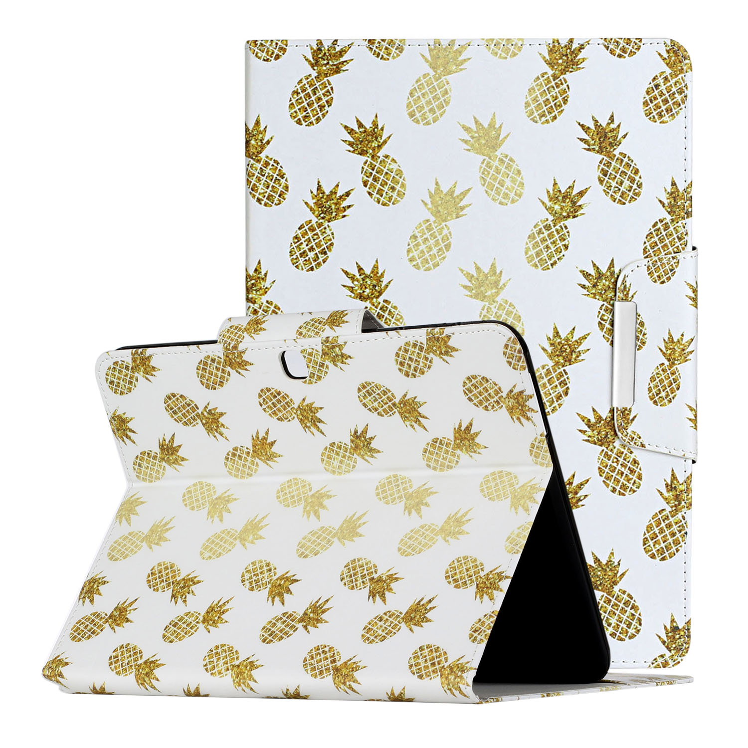 

Печать с Рисунком Flip Leather Wallet Shell Для Samsung Galaxy Tab 4 10.1 T530/T535 - Ананас, Galaxy Tab 4 10.1 T530