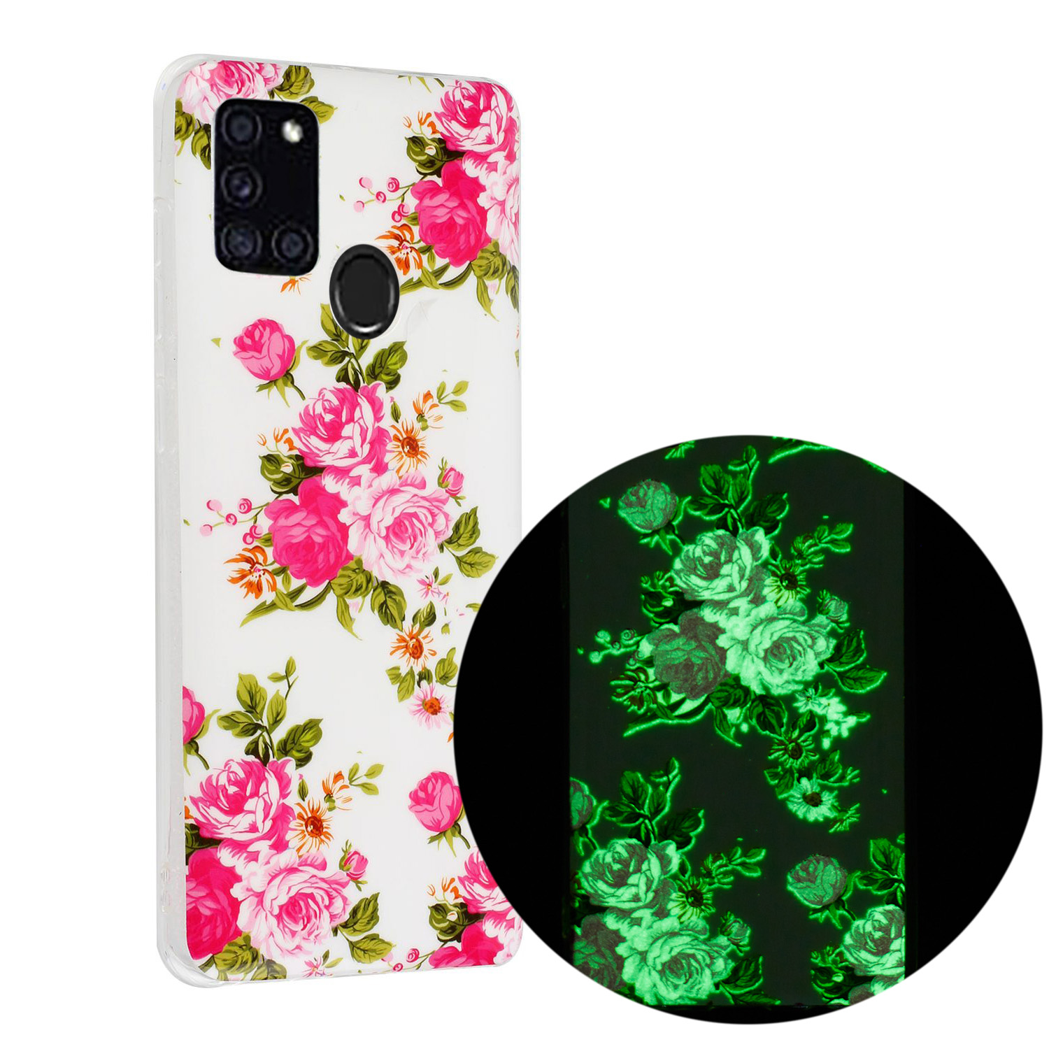 

Noctilucent IMD TPU Back Case for Samsung Galaxy A21s - Vivid Flowers, Galaxy A21s