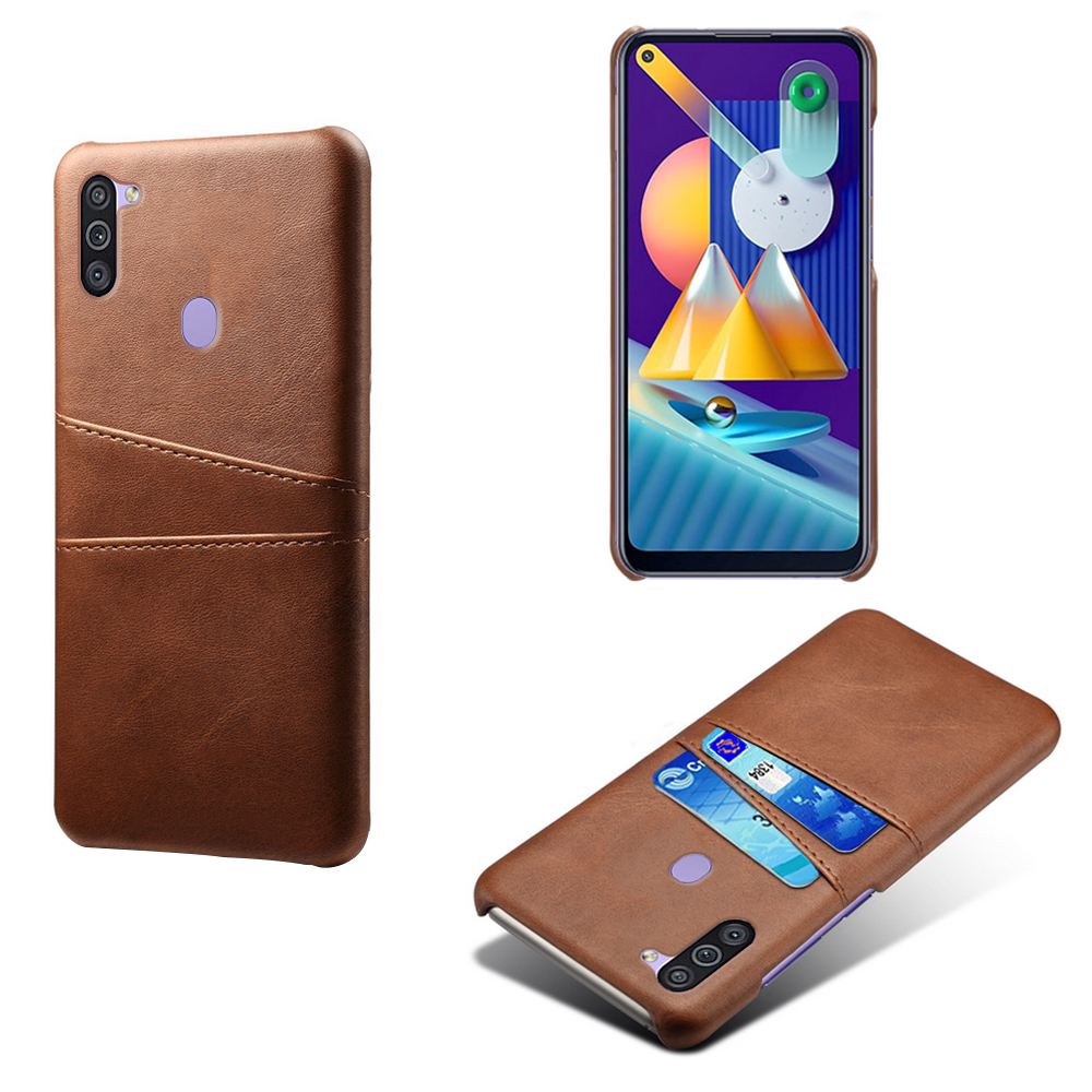 

KSQ Double Card Slots PU - Коричневый, Galaxy M11