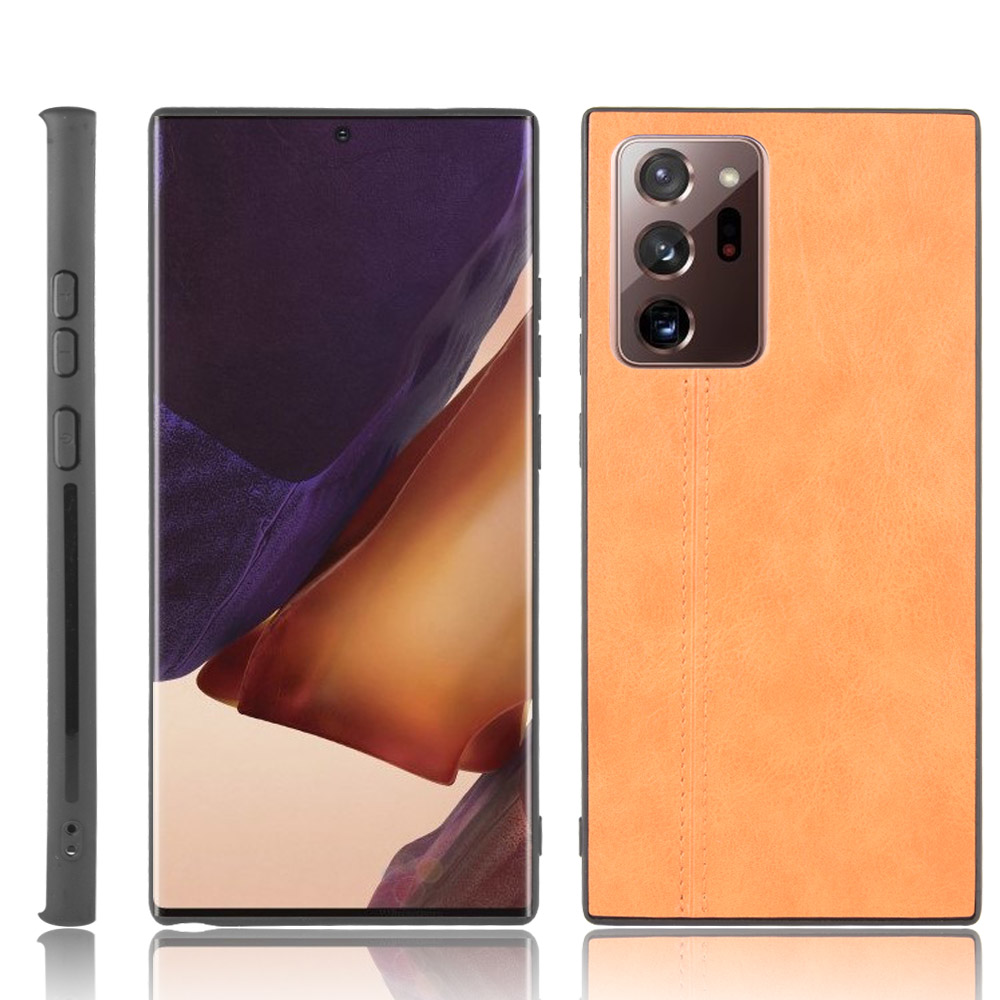 

PU Leather Coated PC + TPU Mobile Phone Case for Samsung Galaxy Note20 Ultra/Note20 Ultra 5G- Brown, Galaxy Note20 Ultra 5G