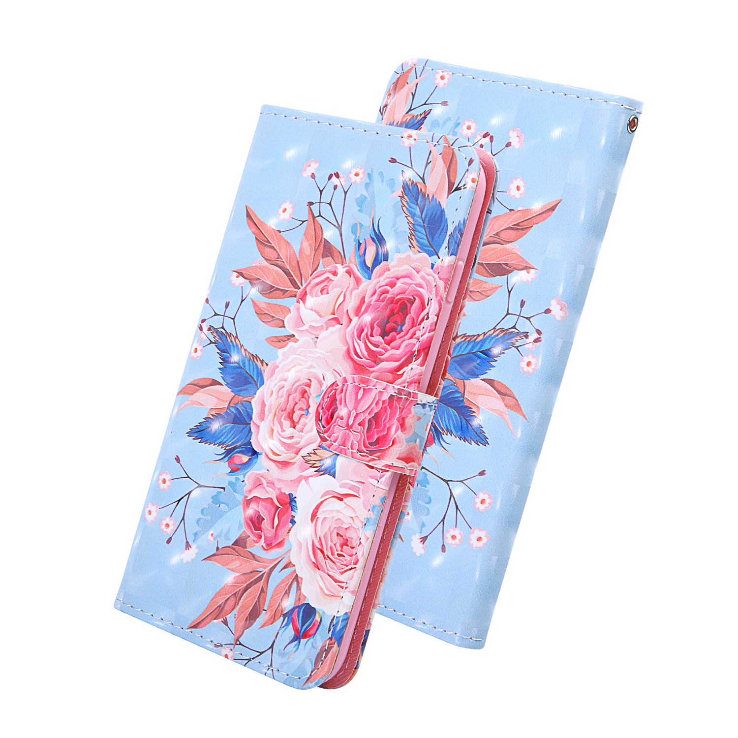 

Light Spot Decor Patterned Magnetic Leather Stand Case for Samsung Galaxy A71 SM-A715 - Beautiful Flower, Galaxy A71 4G