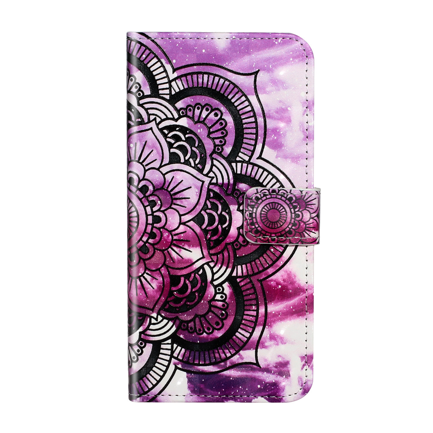 

Pattern Printing Light Spot Decor Leather Case Stand Wallet Phone Cover for Samsung Galaxy A51 SM-A515 - Flower Pattern, Galaxy A51 4G