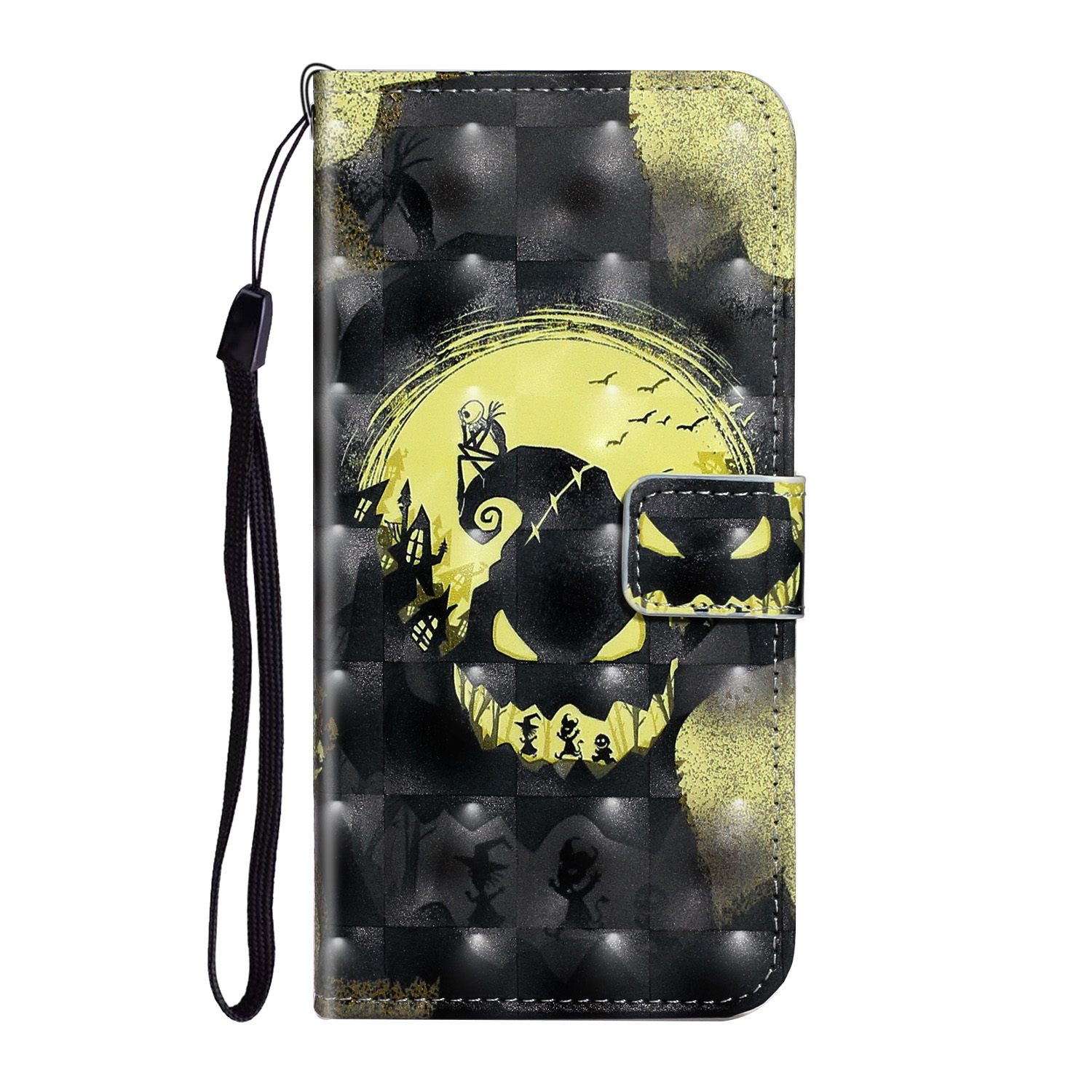 

Pattern Printing Световой Оформление Spot Decor Кожаный Чехол Кошелек Кошелек Чехол Для Samsung Galaxy S20 - Странная Модель, Galaxy S20