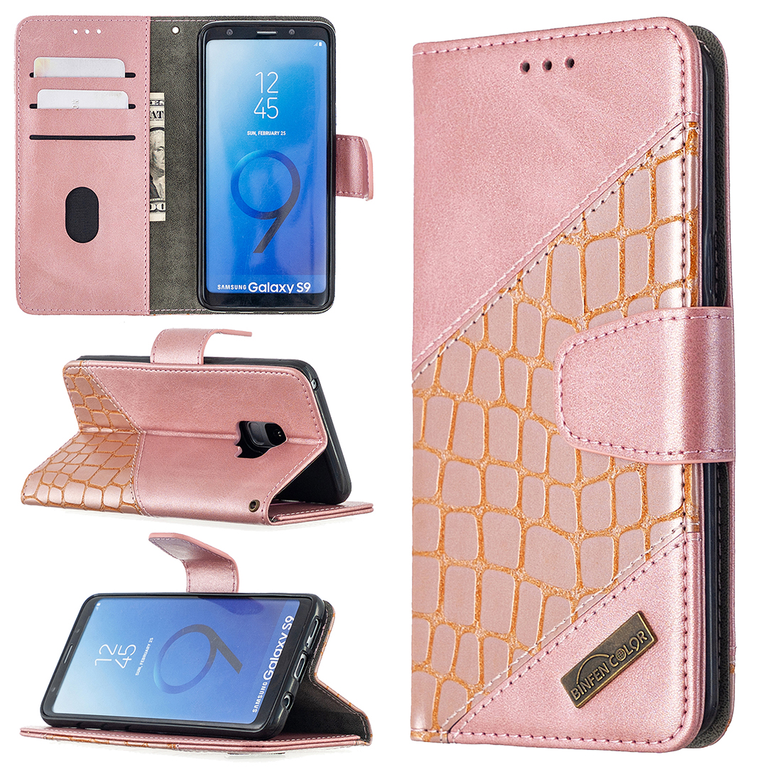 

Кожаная Кожа с Крокодилом - Розовое Золото, Galaxy S9