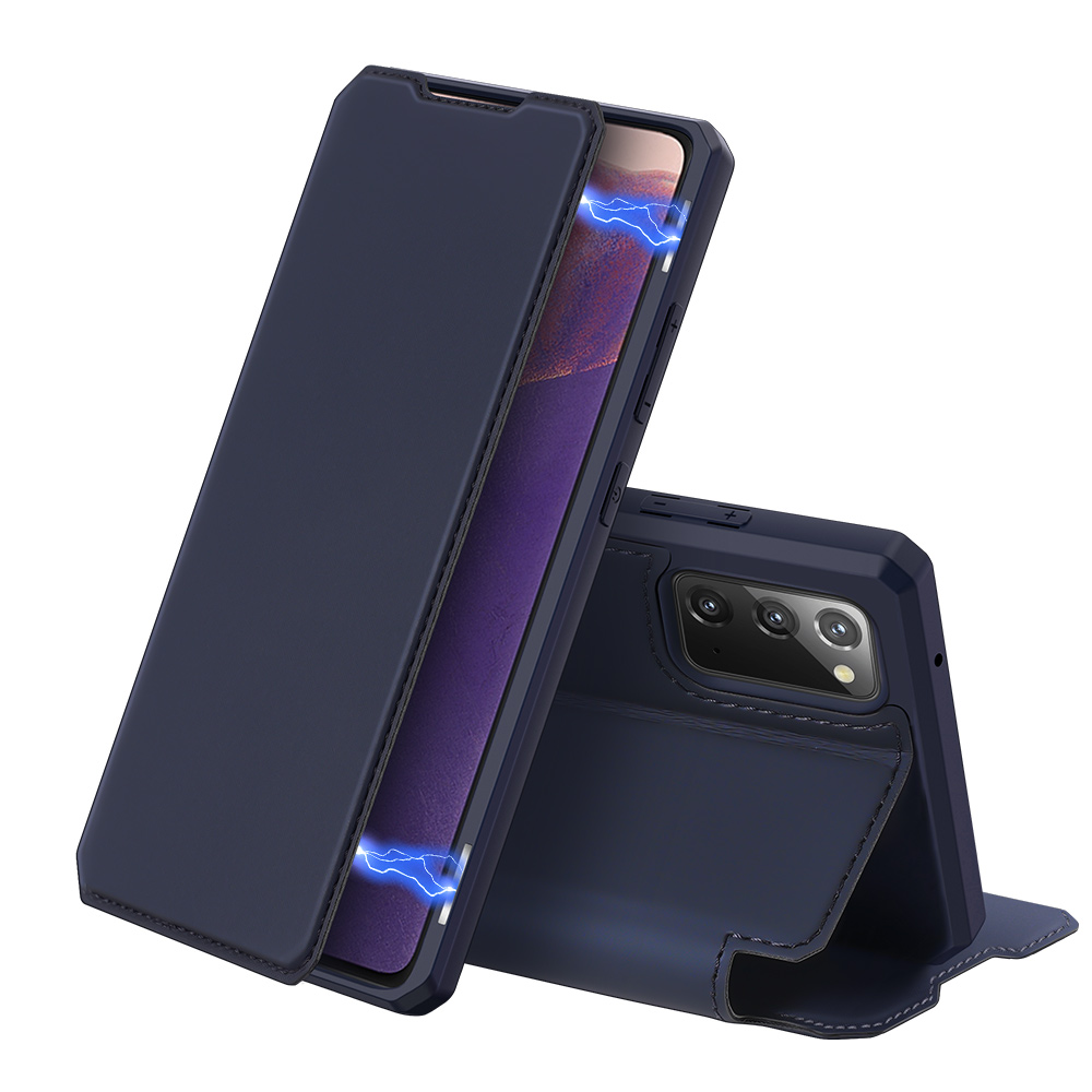 

Кожа Dux Ducis X Автоматическая Поглощенная Кожаная Крышка Для Samsung Galaxy Note 20 / Note 20 5G - Синий, Galaxy Note 20