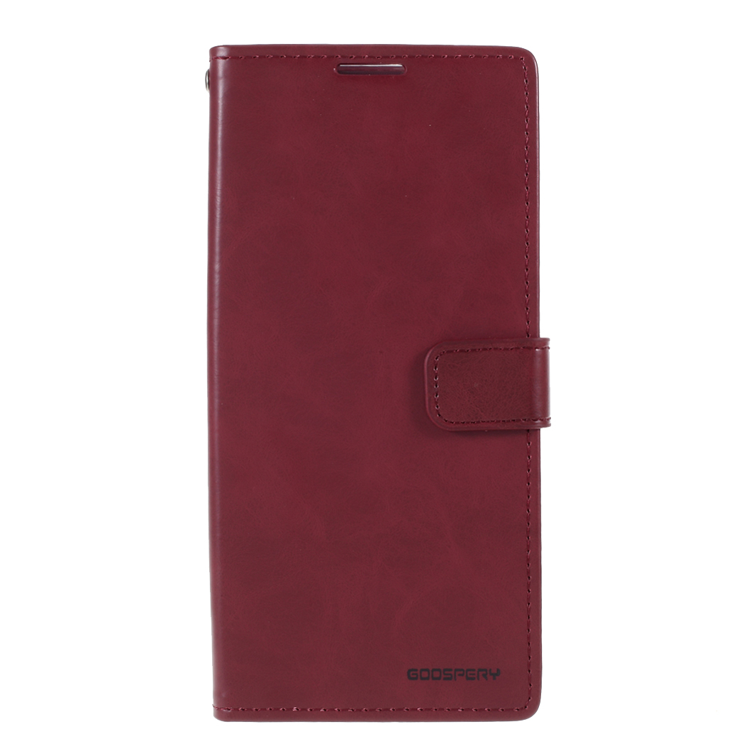 

MERCURY GOOSPERY Blue Moon Leather Wallet Shell for Samsung Galaxy Note20 Ultra/Note20 Ultra 5G - Wine Red, Galaxy Note20 Ultra