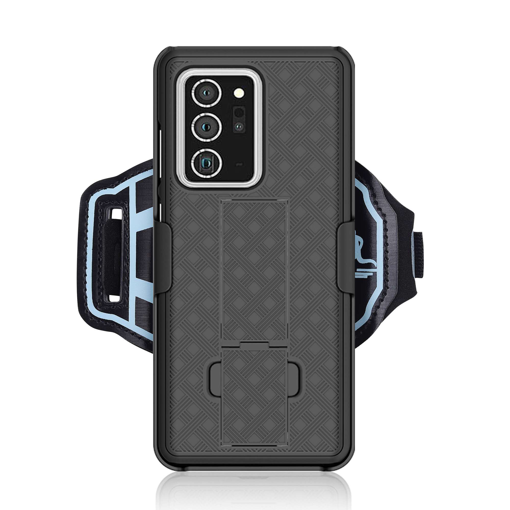 

Для Samsung Galaxy Note20 Ultra / Note20 Ультра 5 Г Нейлон Сплетенный Шаблон Спортивной Запястья PC Phone Cover С Лаком, Galaxy Note20 Ultra