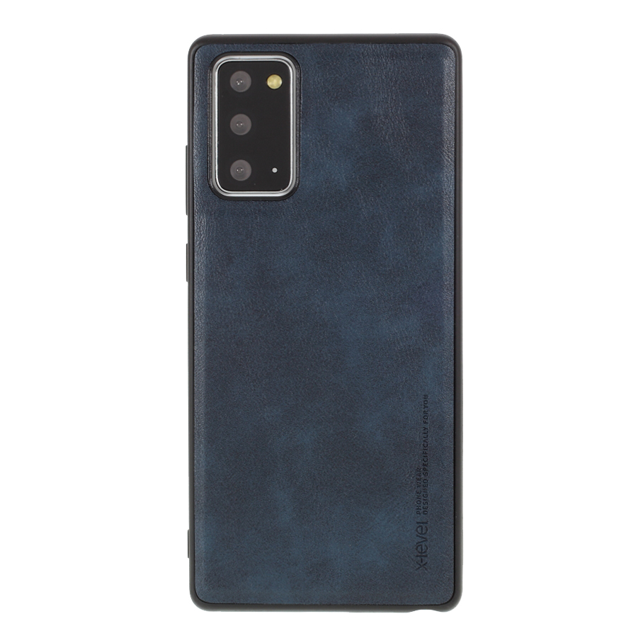 

X-LEVEL Vintage Style PU Leather Coated TPU Protective Case for Samsung Galaxy Note20 4G/5G - Blue, Galaxy Note20