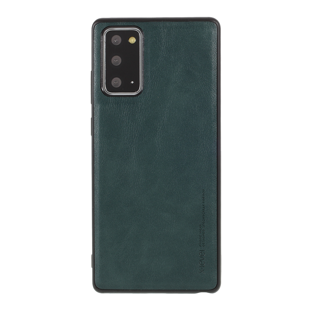 

X-LEVEL Vintage Style PU Leather Coated TPU Protective Case for Samsung Galaxy Note20 4G/5G - Green, Galaxy Note20