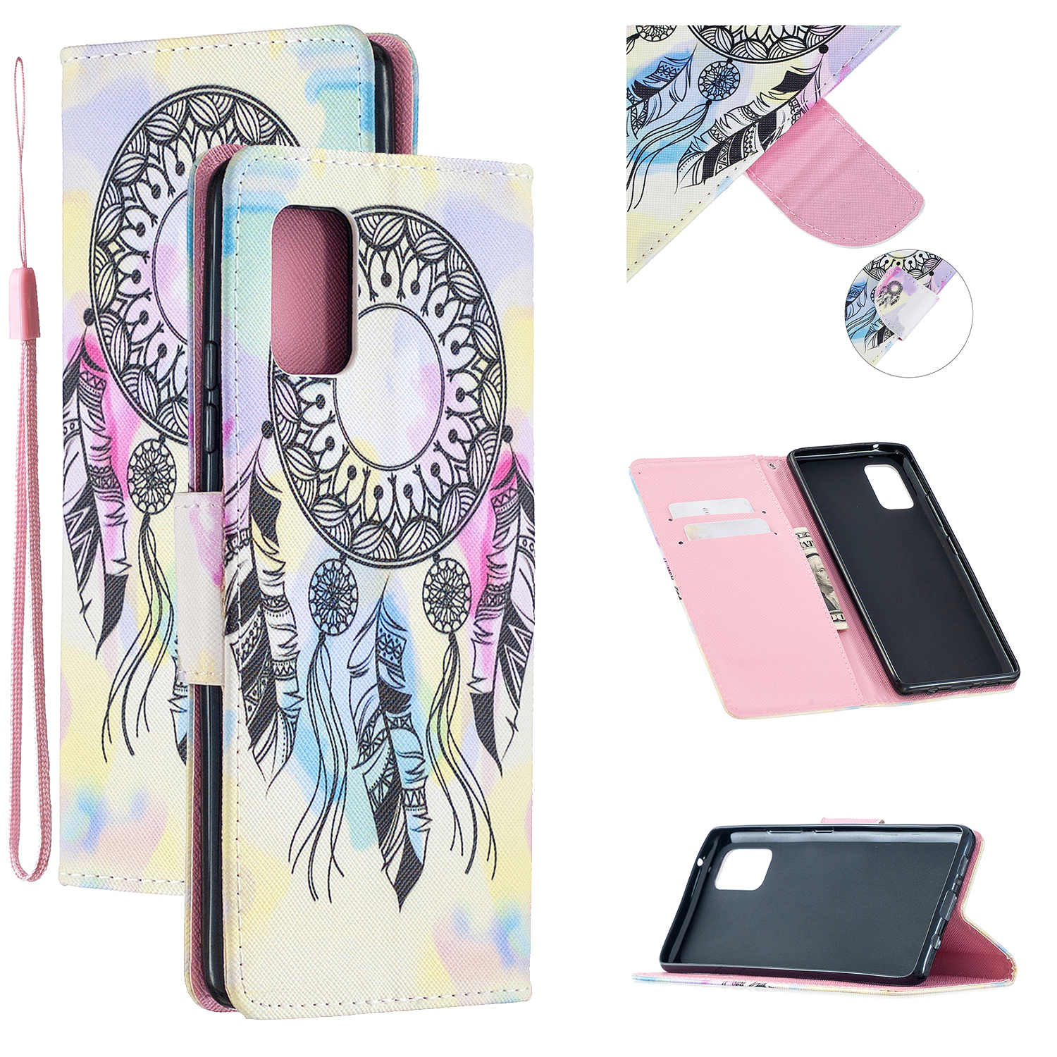 

Pattern Printing Leather Wallet Case Cover for Samsung Galaxy A51 5G SM-A516 - Dream Catcher, Galaxy A51 5G