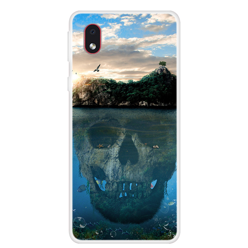 

Шаблон Печати TPU Back Case Для Samsung Galaxy A01 Core - Череп, Galaxy A01 Core
