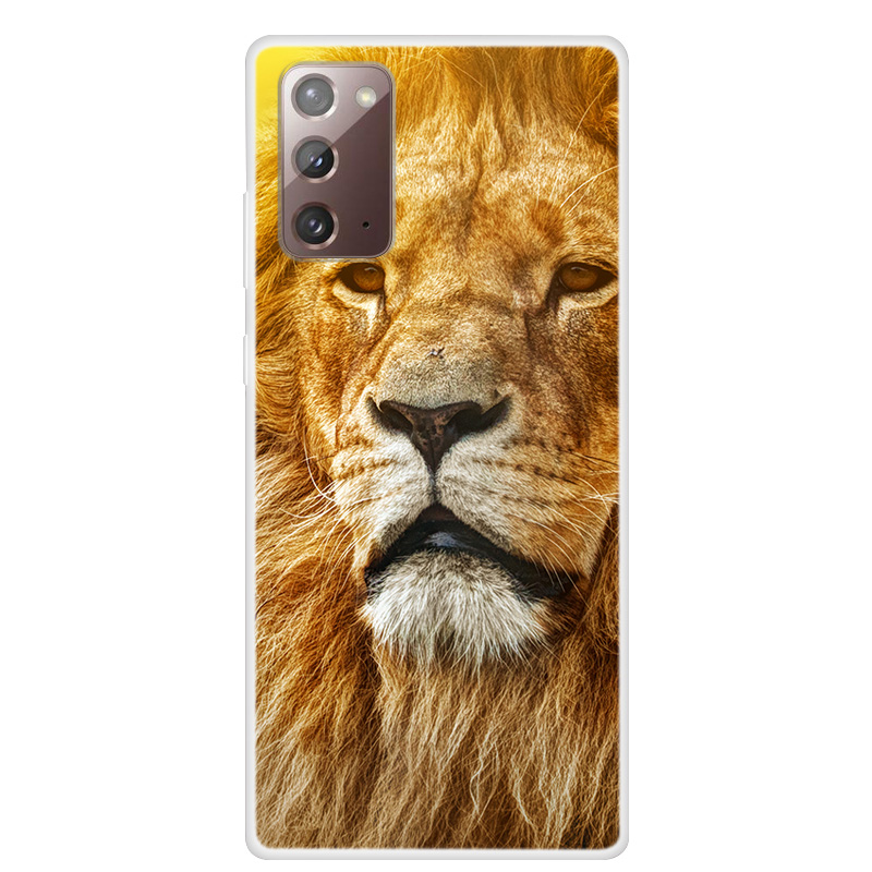 

Шаблон Печать Мягкий TPU Задний Чехол Для Samsung Galaxy Note 20 / ПРИМЕЧАНИЕ 20 5G - Лев, Galaxy Note 20
