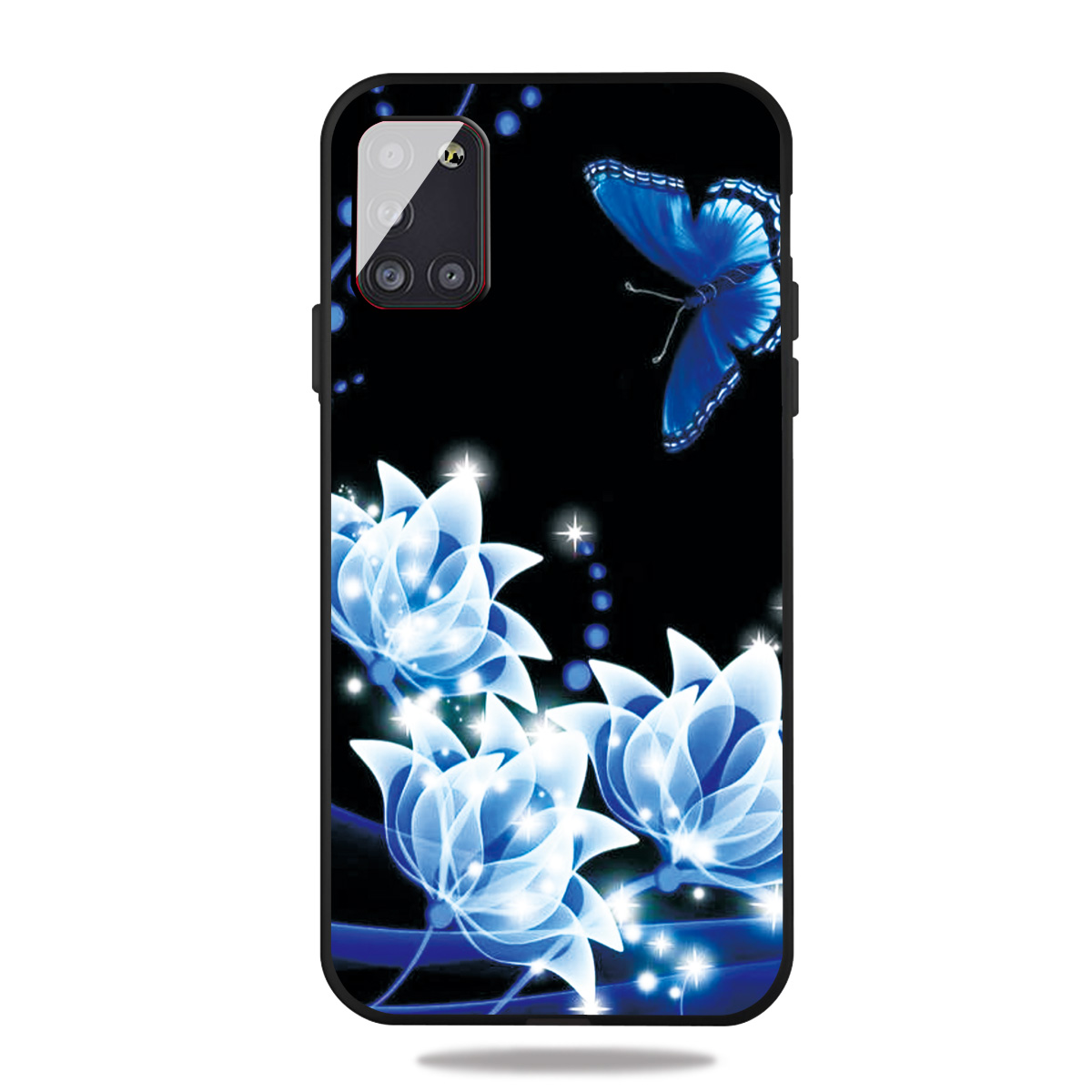 

Печать Шаблона TPU Shell Для Samsung Galaxy A31 - Синий Цветок, Galaxy A31