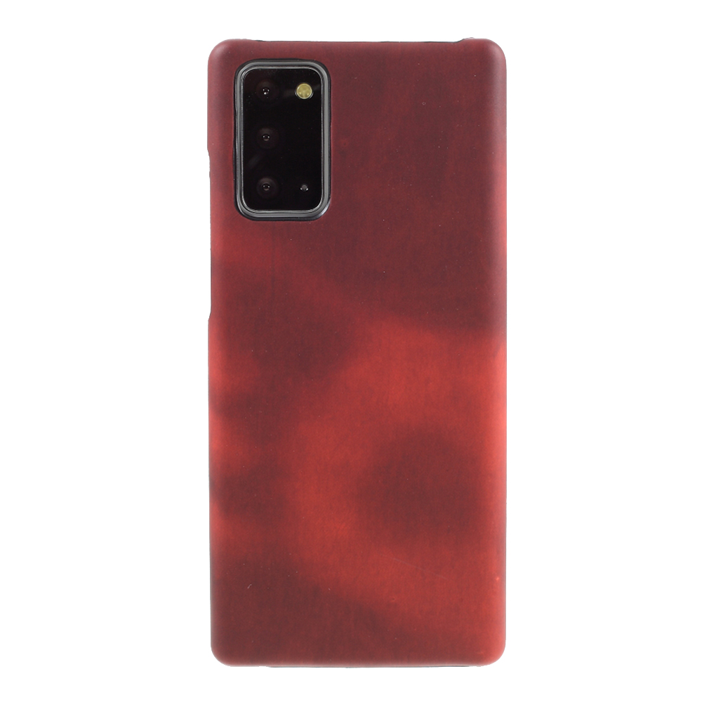 

Thermal Induction Fluorescent Color Changing Leather Coated PC Case for Samsung Galaxy Note 20/Note 20 5G - Red, Galaxy Note 20