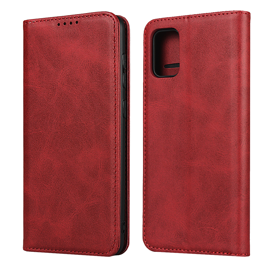 

Auto-absorbed Wallet Leather Stand Case for Samsung Galaxy A31 - Red, Galaxy A31
