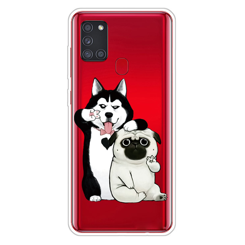 

Шаблон Печать Мягкий Корпус Защиты ТПУ Для Samsung Galaxy A21S - Собаки, Galaxy A21s