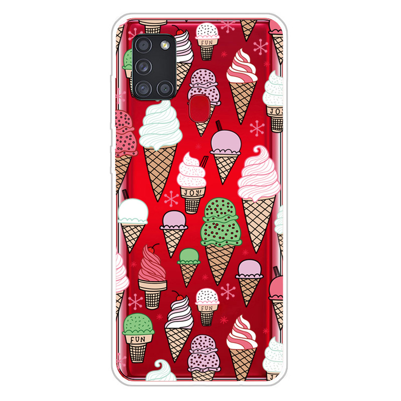 

Pattern Printing TPU Soft Phone Case for Samsung Galaxy A21s - Colorful Ice Cream, Galaxy A21s