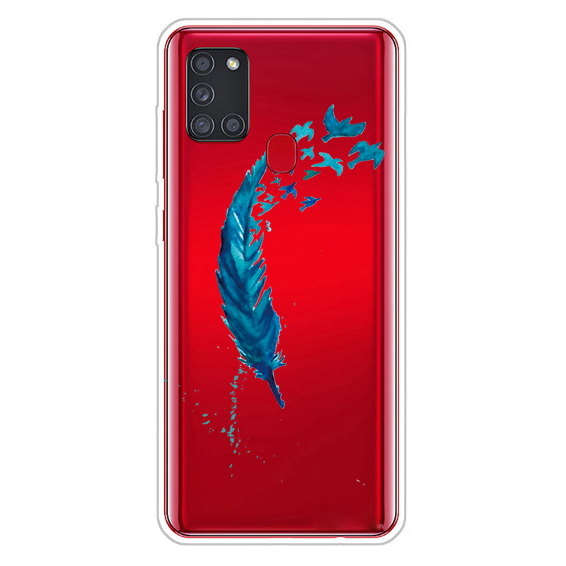 

Шаблон Печати TPU Мягкий Телефон Чехол Для Samsung Galaxy A21S - Перо, Galaxy A21s