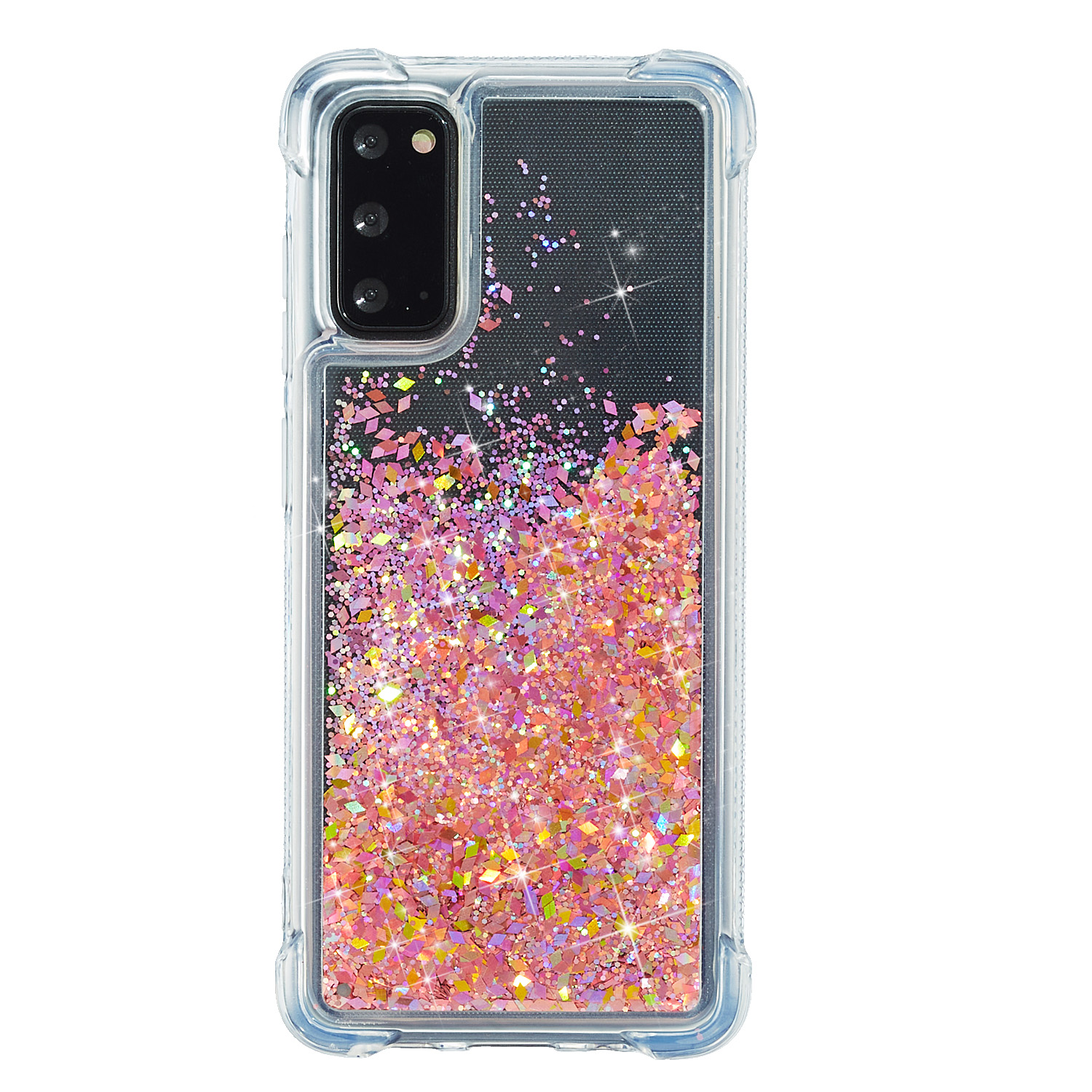 

Glitter Powder Quicksand Inside TPU Shell for Samsung Galaxy S20 - Red, Galaxy S20