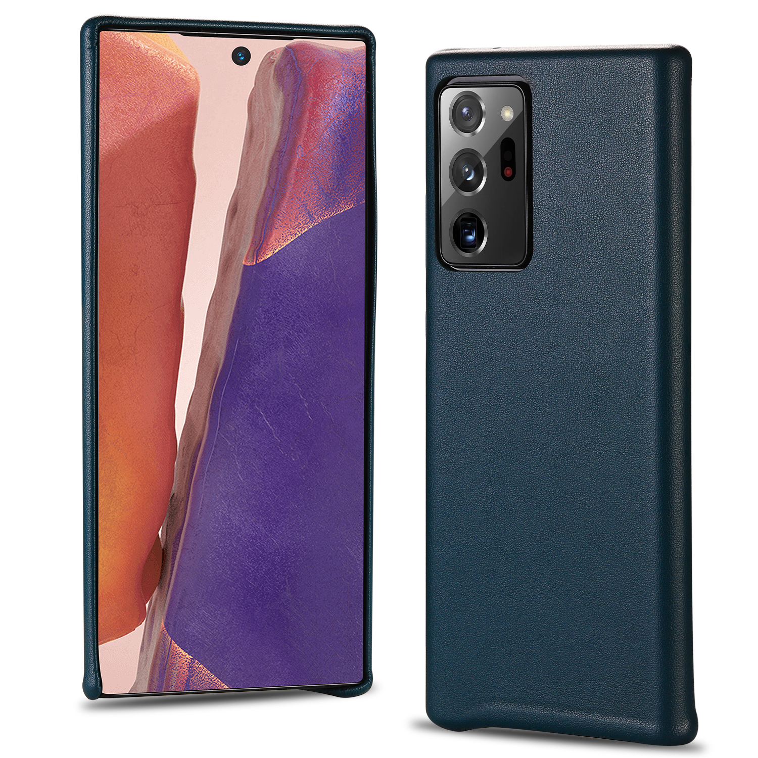 

Knight Series Business Стиль Кожаная Оболочка Для Samsung Galaxy Note20 Ultra / Note20 Ultra 5G - Синий, Galaxy Note20 Ultra