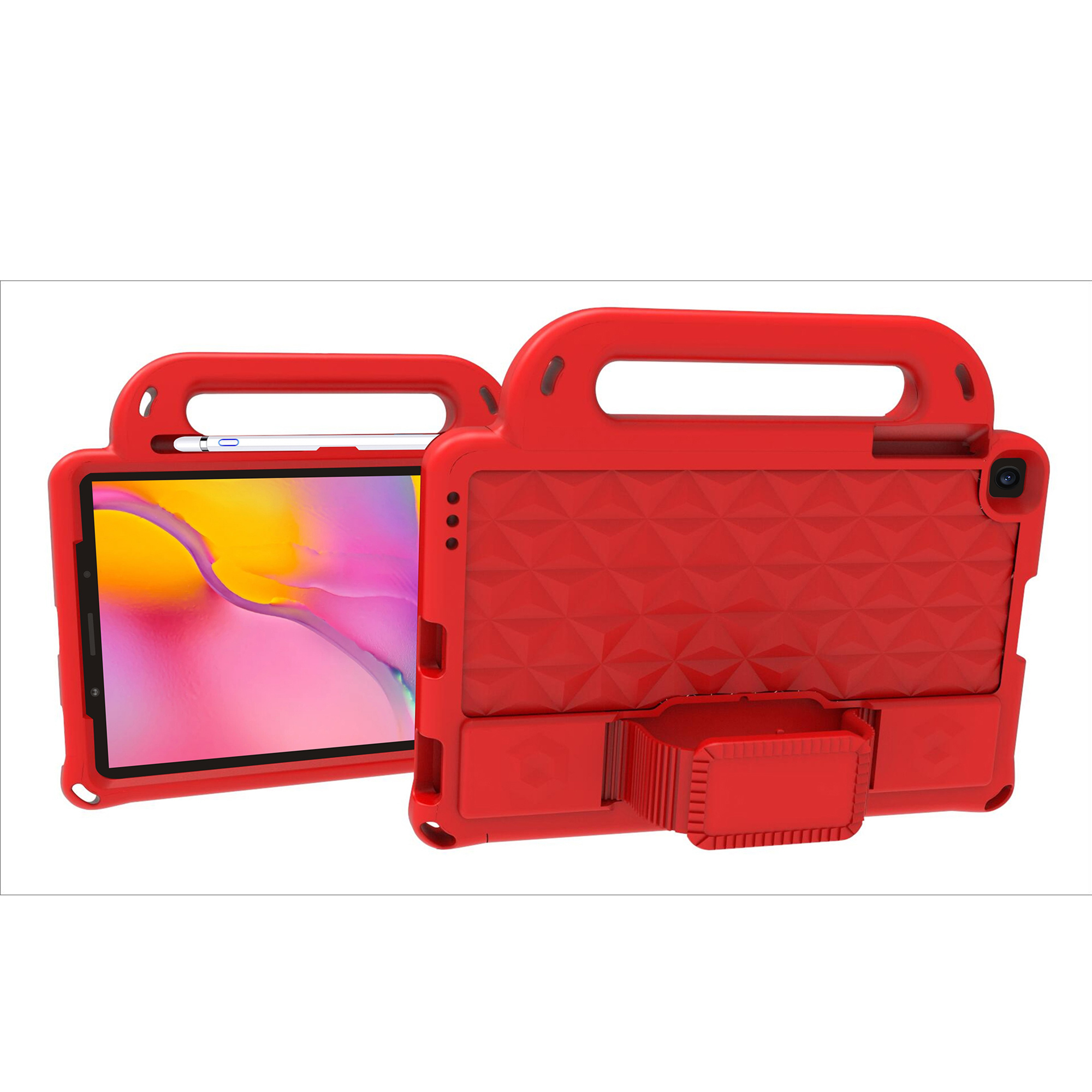 

Кейс EVA в Стиле Rombus с Плечевым Ремнем Для Samsung Galaxy Tab A 10.1 (2019) T510/T515 - Красный, Galaxy Tab A 10.1 (2019)