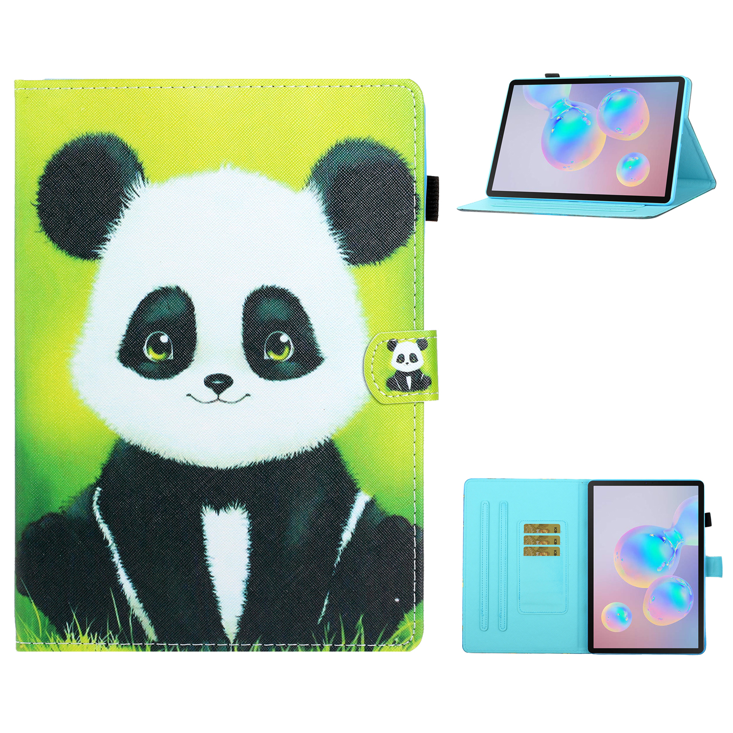 

Printing Texture Leather Protective Cover for Samsung Galaxy Tab S7 T870 / T875 / S8 - Panda