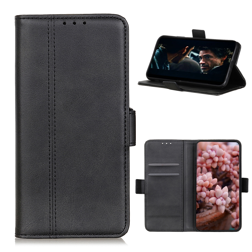 

Magnet Adsorption Leather Stand Wallet Phone Case for Samsung Galaxy A42 5G - Black, Galaxy A42 5G
