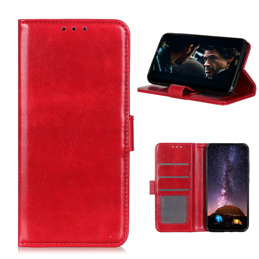 

Crazy Horse Texture Leather Wallet Phone Case for Samsung Galaxy A42 5G - Red, Galaxy A42 5G