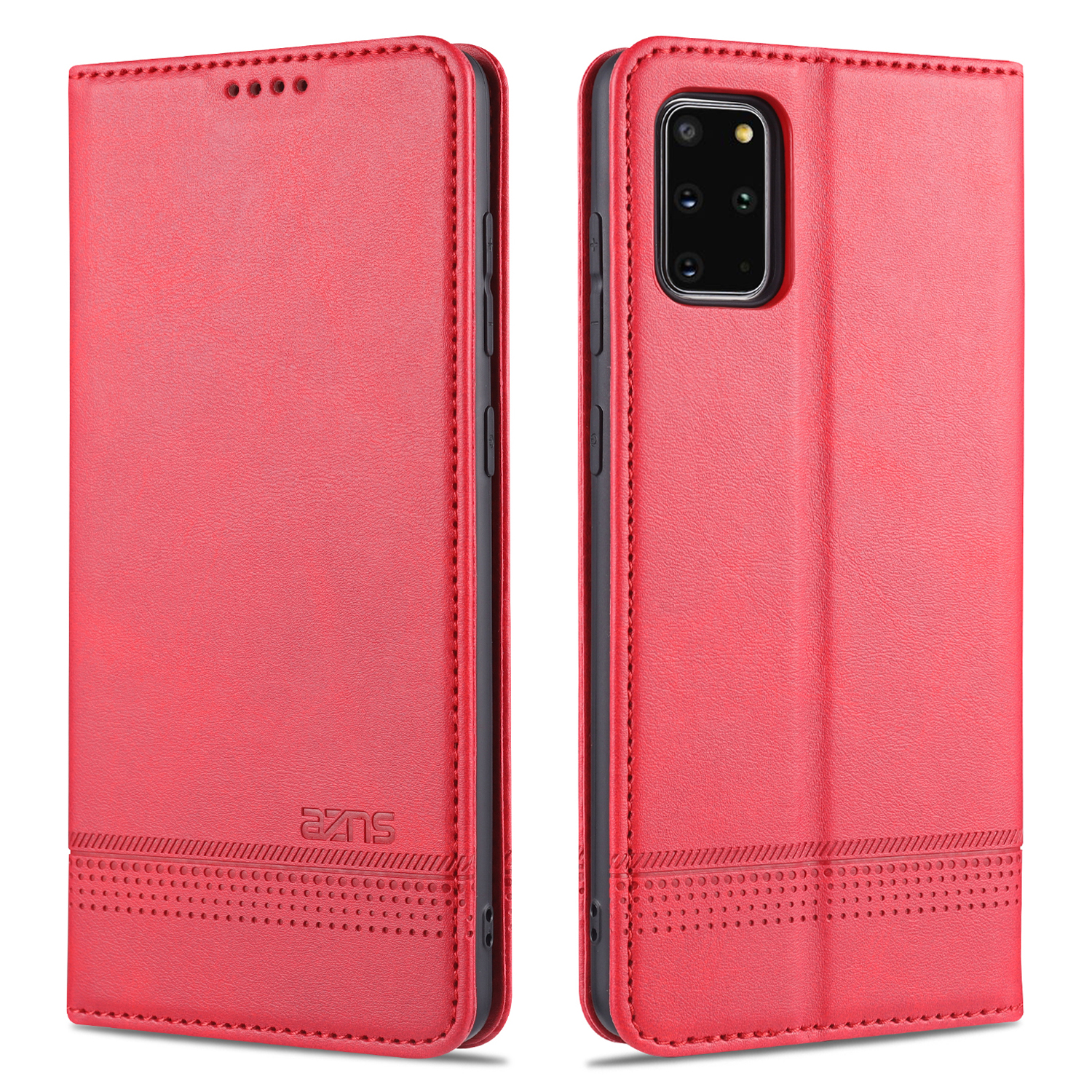 

Azns Кожаный Автоматический Корпус Для Samsung Galaxy S20 4G/S20 5G - Красный, Galaxy S20 4G