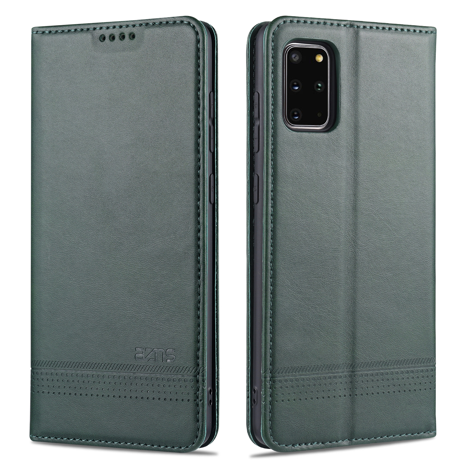 

Étui AZNS en Cuir Automatique en Cuir Pour Samsung Galaxy S20 4g / S20 5G - Vert Noirâtre, Samsung Galaxy S20