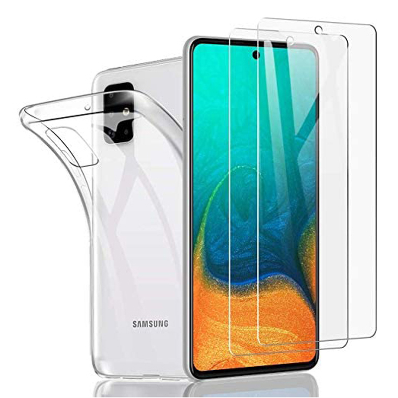 

Clear TPU Shell + Закаленное Стекло Экрана Охраны Пленки Для Samsung Galaxy A71 SM-A715, Galaxy A71 4G
