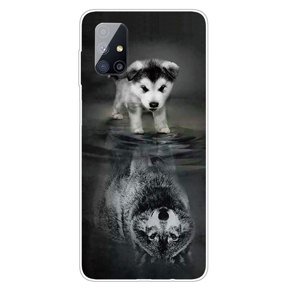 

Шаблон Печати TPU Cover Для Samsung Galaxy M51 Боковой Версии Отпечатков Пальцев - Щенок, Galaxy M51