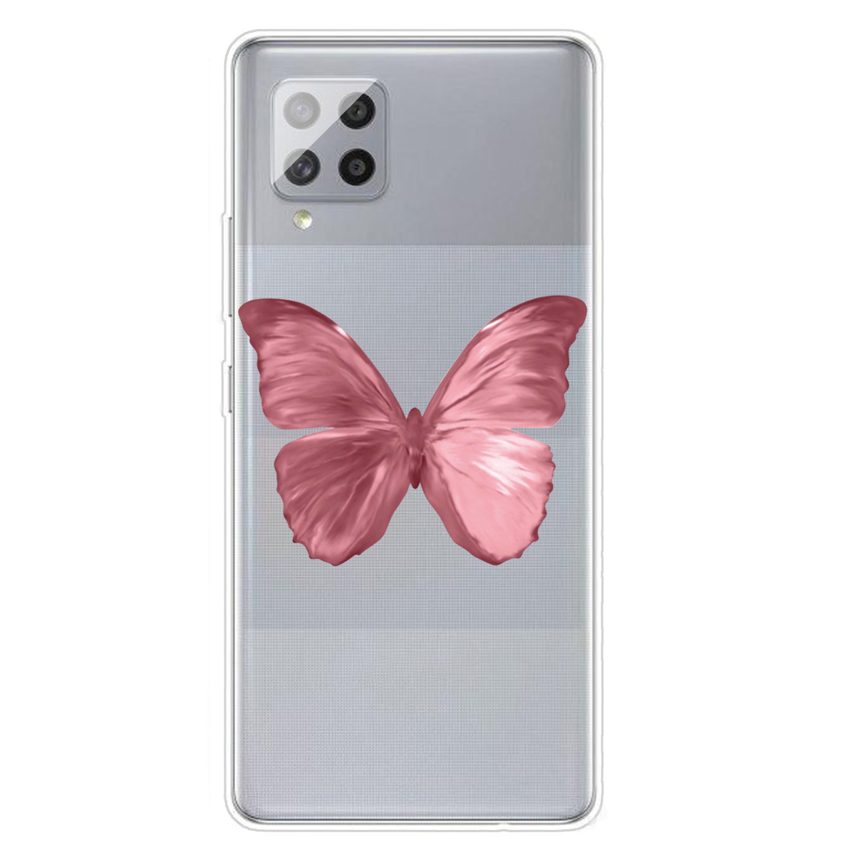

Pattern Printing TPU Case Covering for Samsung Galaxy A42 5G - Red Butterfly, Galaxy A42 5G