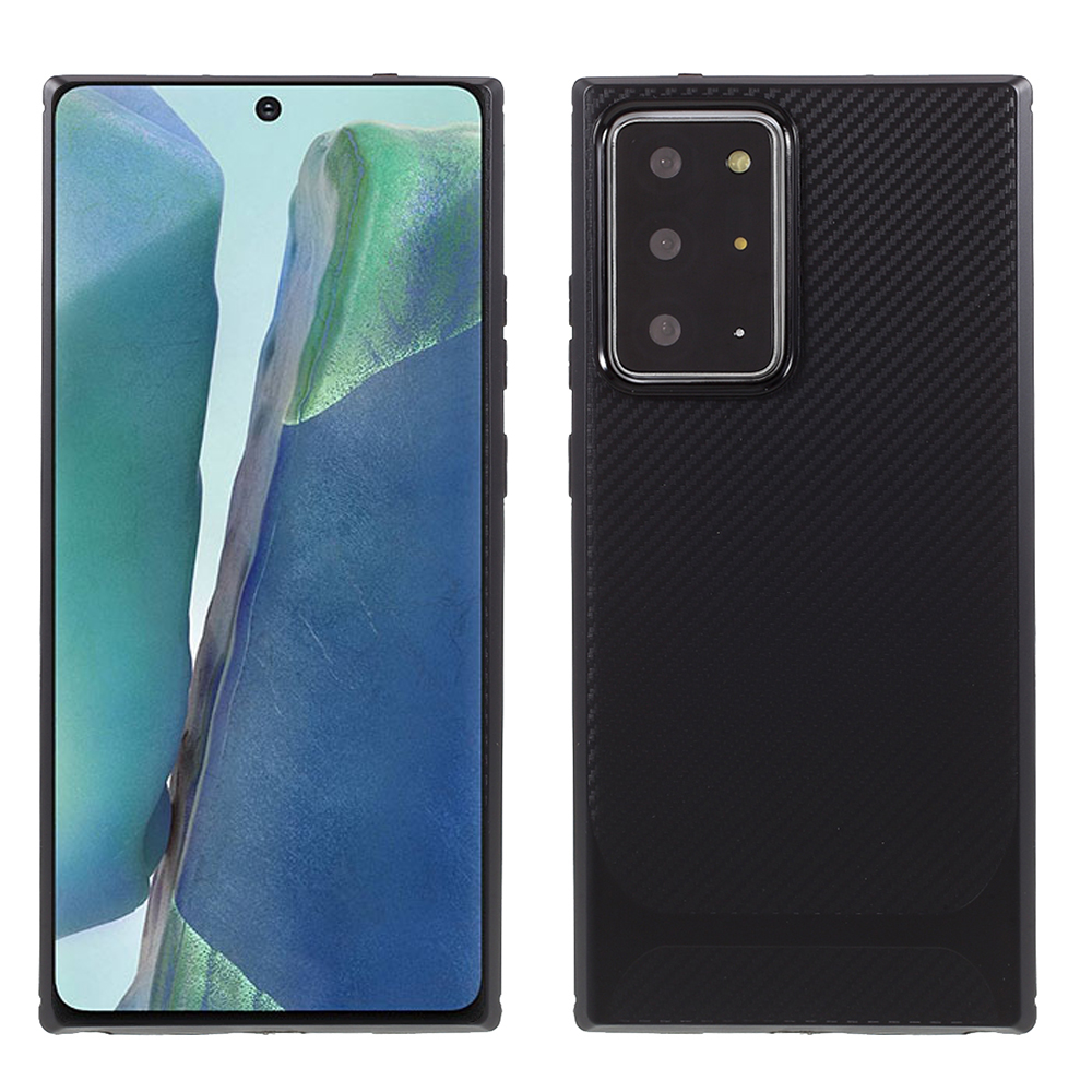 

Текстура Углеродного Волокна Мягкий ТПУ Защитный Чехол Для Телефона Для Samsung Galaxy Note20 Ultra / Note20 Ultra 5G - Чернить, Galaxy Note20 Ultra