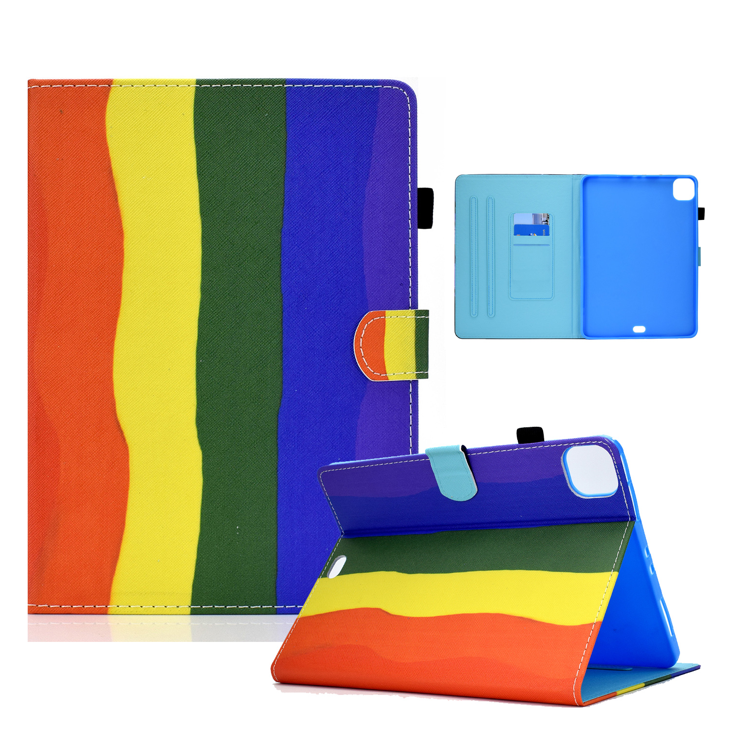 

Patterned Leather Protector Card Holder for iPad Pro 11-inch (2021)(2020)(2018)/iPad Air (2020) Stand Case - Gradient, iPad Pro 11-inch (2021)