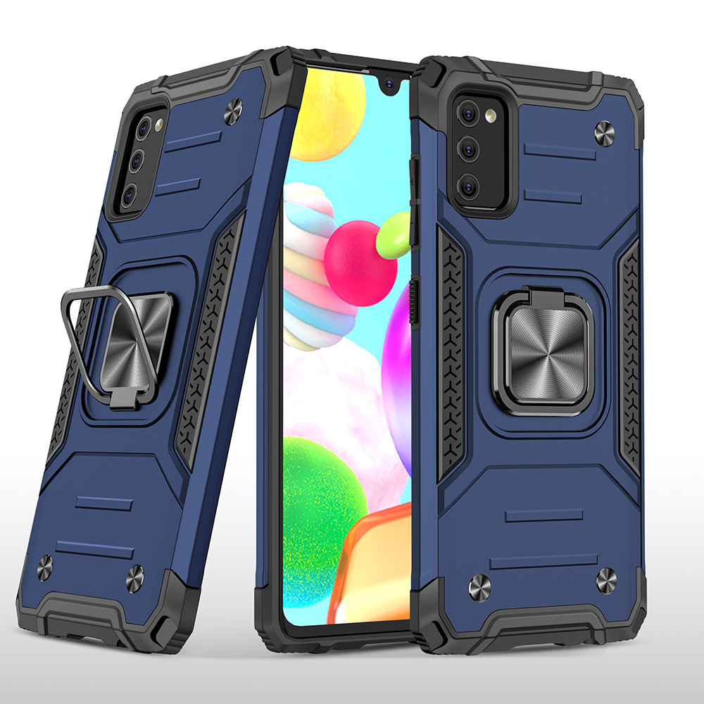 

Detachable 2-in-1 Kickstand TPU + PC Shell with Metal Sheet for Samsung Galaxy A41 (Global Version) - Blue, Galaxy A41 (Global Version)